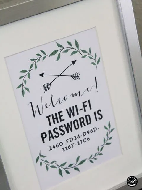 I could even make one of those twee welcome frames you see all over pinterest.