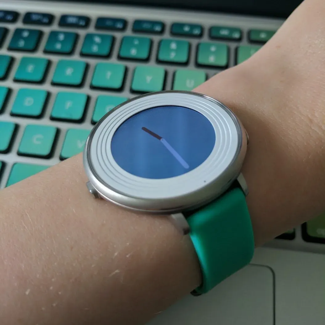 Matching strap and keyboard.