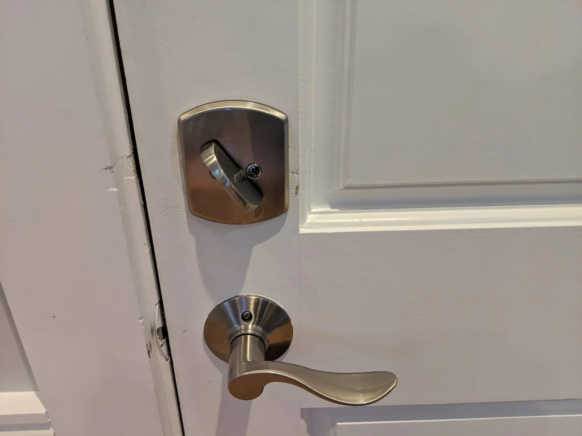 New lock.